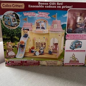 BRAND NEW- Calico Critters Castle Nursery BONUS set
